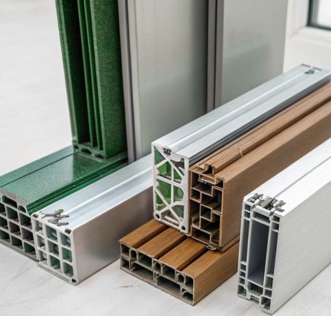 Aluminum profiles for windows, durable and versatile